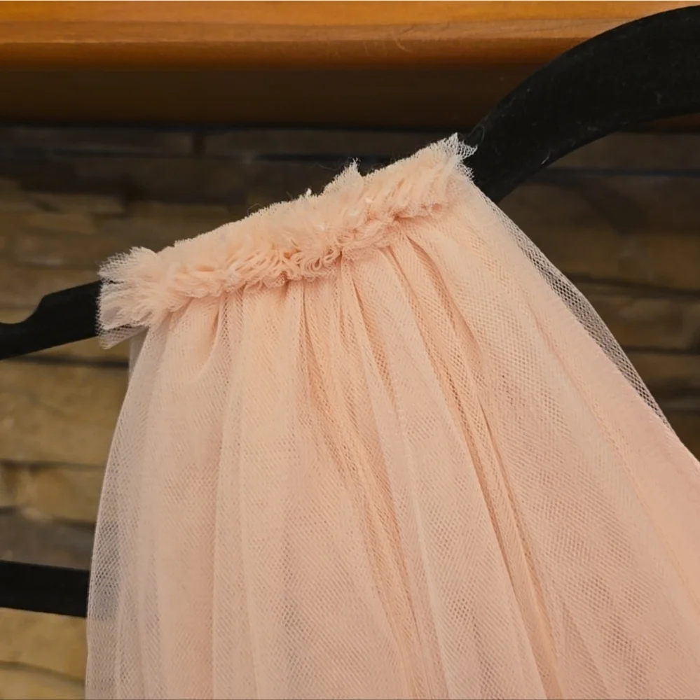 Elegant Pink Ruffled Kids Dress